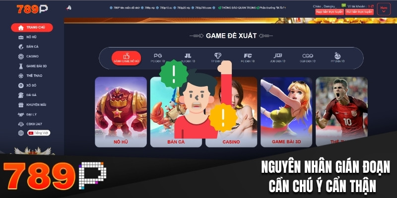 Nguyên nhân gián đoạn cần chú ý cẩn thận